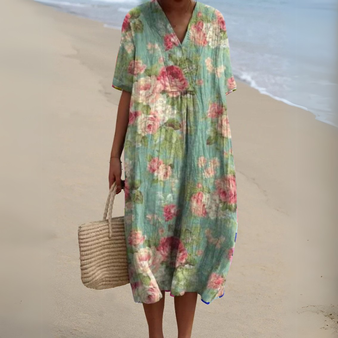 Joanna | Vestido veraniego w żywych kwiatach