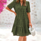 Jelena | Eleganckie Vestido de encaje con volantes