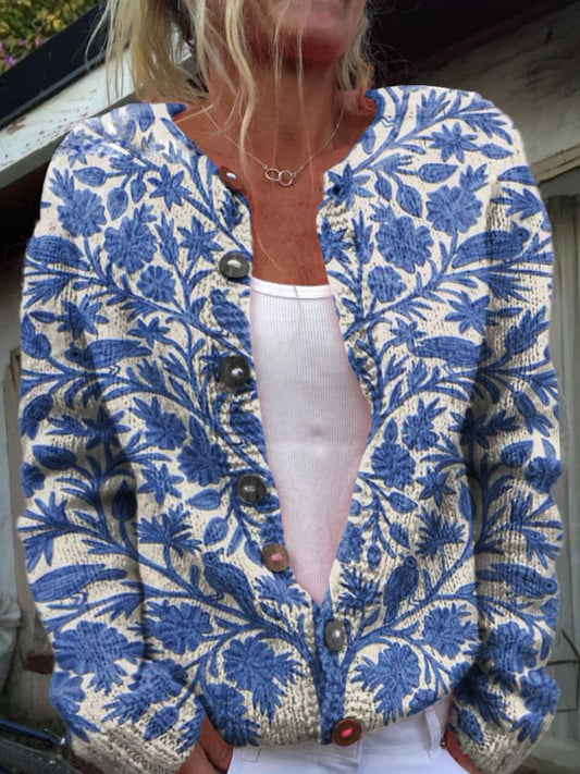 Sofia | Cardigan med Blomstermønster