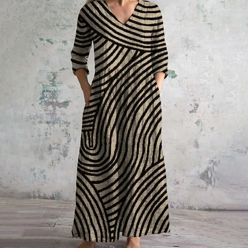 Orietta | Vestido vintage a rayas