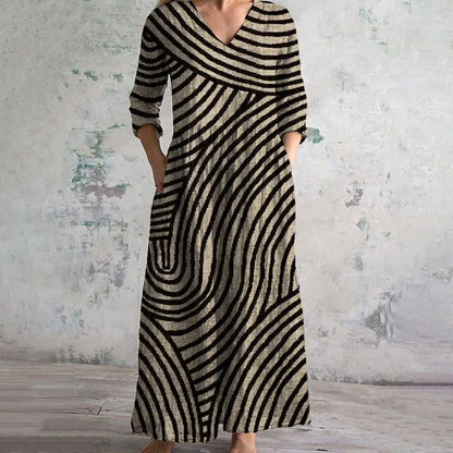 Orietta | Vestido vintage a rayas