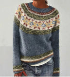 Lexi - Retro Nordic Pattern Fall Sweater