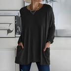 Evanya™ | Relaxed Long Sleeve Top