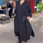 Alora | Vestido maxi suelto con abertura lateral