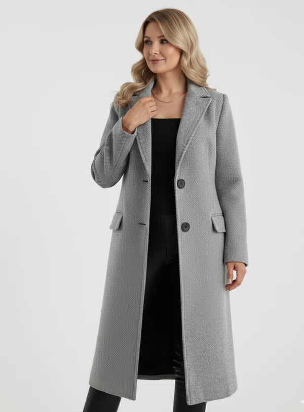 Marlena™ | gruby długi płaszcz