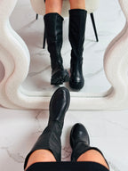 ELARA | Czarne wysokie kozaki 