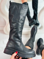 ELARA | Czarne wysokie kozaki 