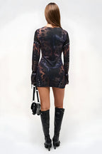 Sulisława™ | Dopasowana sukienka z długim rękawem