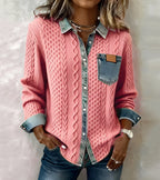 Juliane | Knitted Denim Sweater