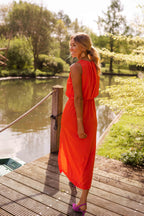 Luna | Vestido midi płynne mangi