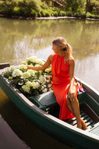 Luna | Vestido midi płynne mangi