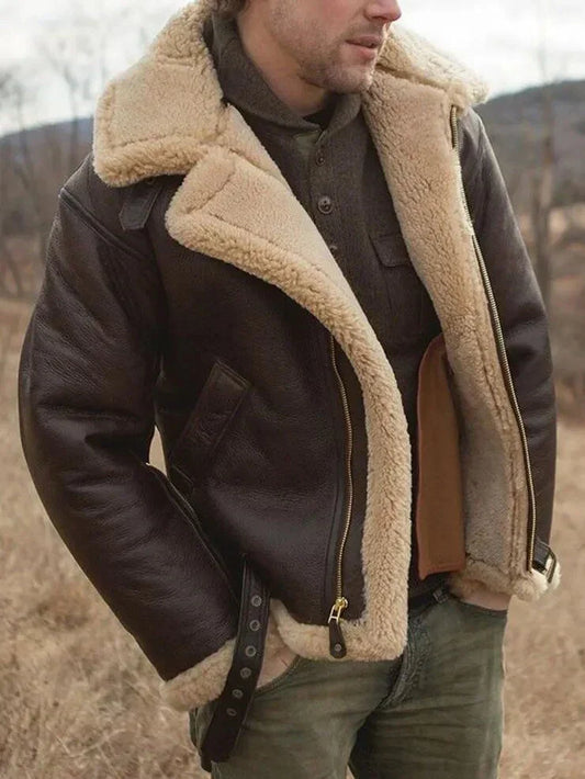 Atlas | Shearling Læderjakke