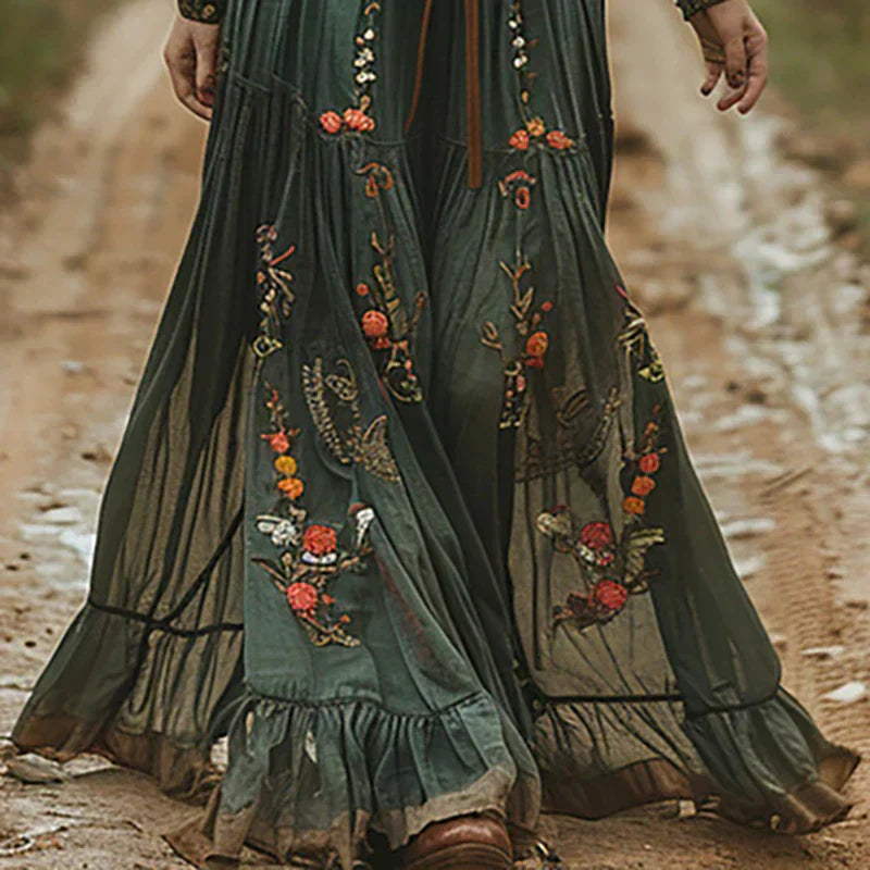 Amelia Auré | Boho Floral Maxi Dress