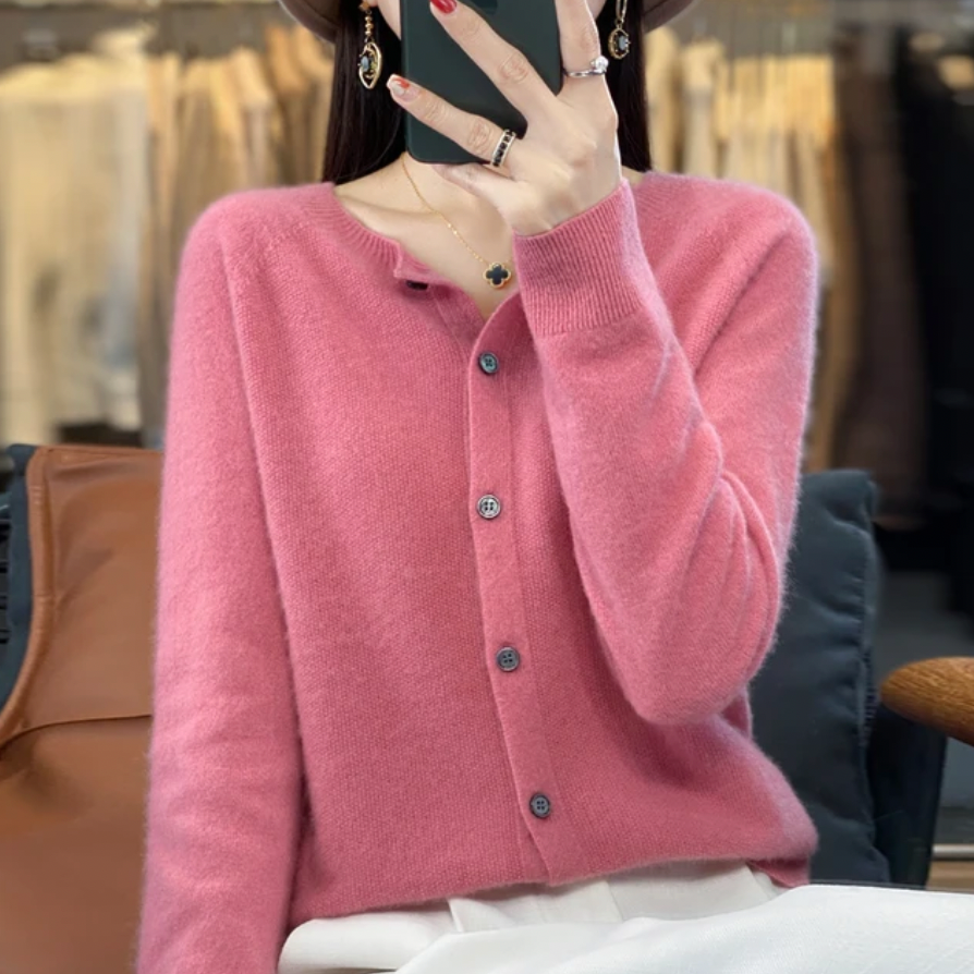 Lina | Hyggelig Uldcardigan