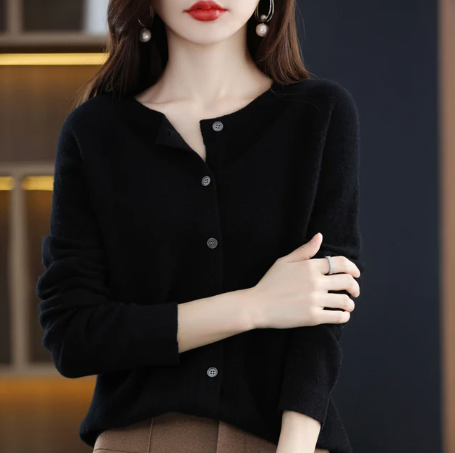Lina | Hyggelig Uldcardigan