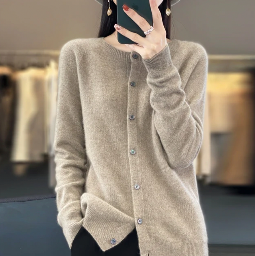 Lina | Hyggelig Uldcardigan