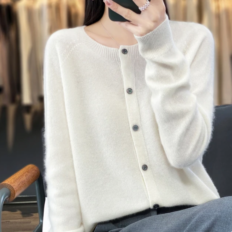 Lina | Hyggelig Uldcardigan