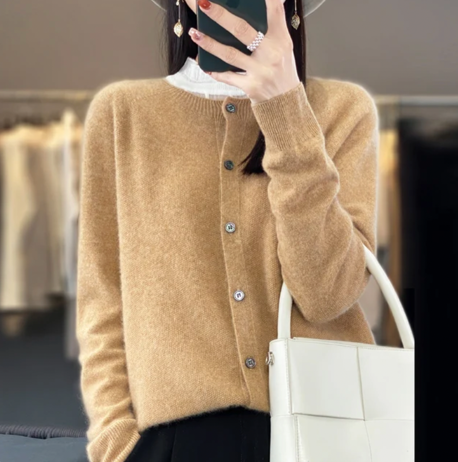 Lina | Hyggelig Uldcardigan