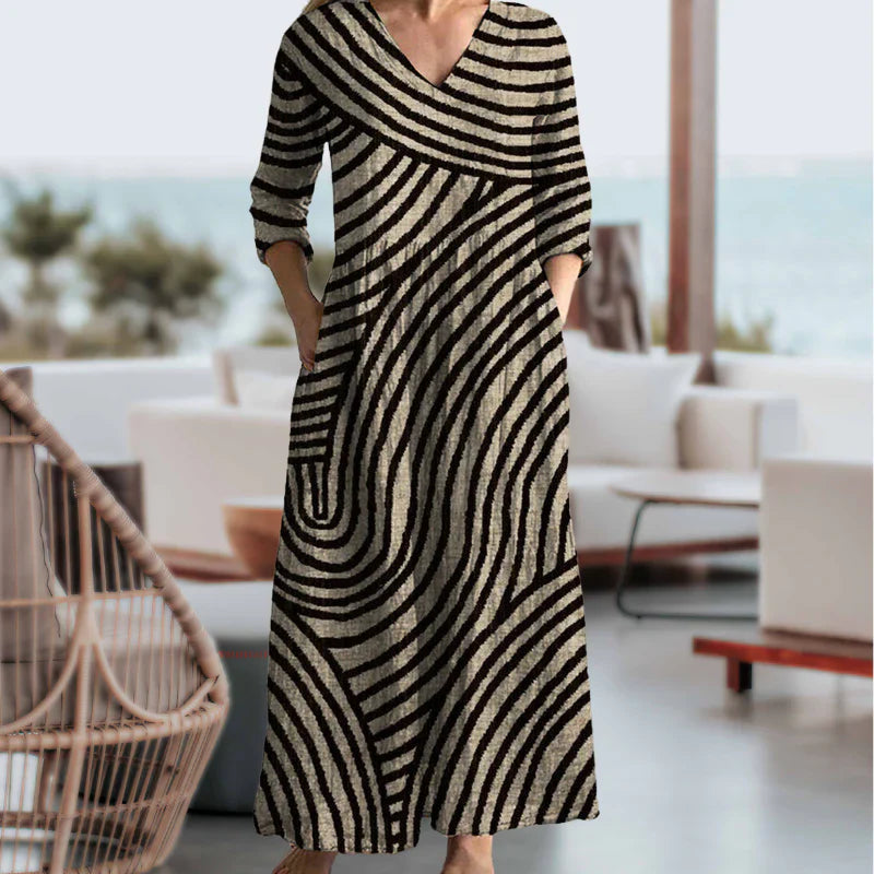 Orietta | Vestido vintage a rayas