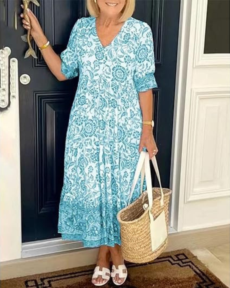 Nia™ | Vestido Floral Elegante