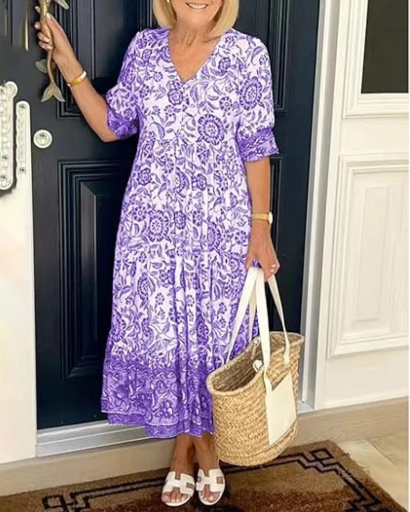 Nia™ | Vestido Floral Elegante