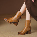 Araceli | Skórzane botki