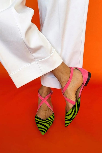 Savaya™ | Sandalias con Estampado Salvaje y Pulsera al Tobillo