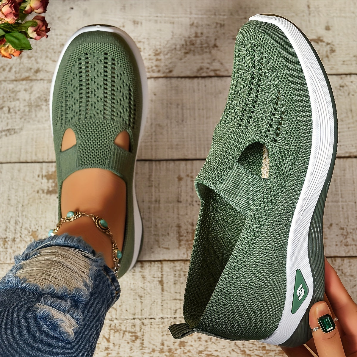 Fleurora™ | Breathable Slip-On Casual Sneakers