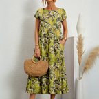 FLORENE™ - Breezy Floral Midi Dress