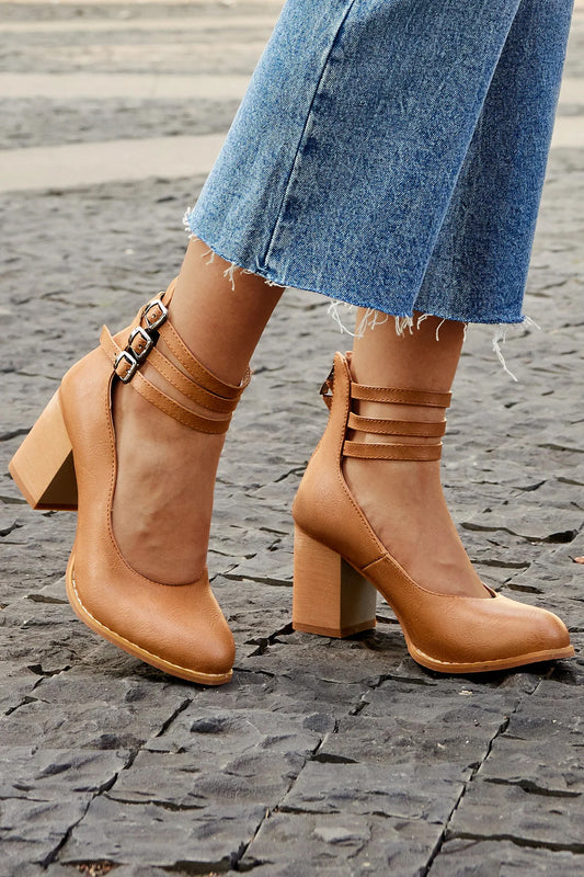 Selinya™ | Sandalias con bordes suaves y correa al tobillo