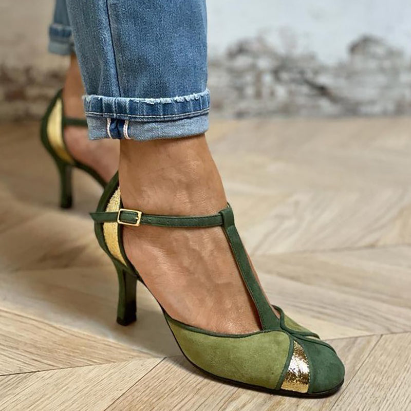 Velmira™ | Tacones Cerrados con Costura Vintage