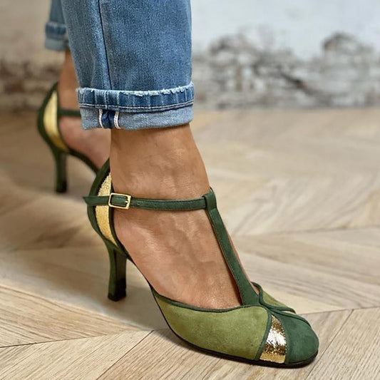 Velmira™ | Tacones Cerrados con Costura Vintage