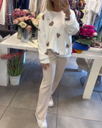 Beloise™ | Sweter z dzianiny Love Heart