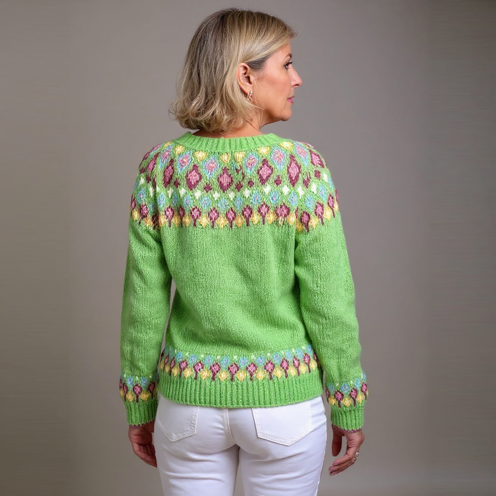 Rubin | Vintage Islandzki Sweter z Wełny