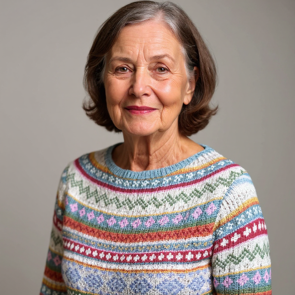 Kamila | Sweter Vintage Islandzka Wełniana