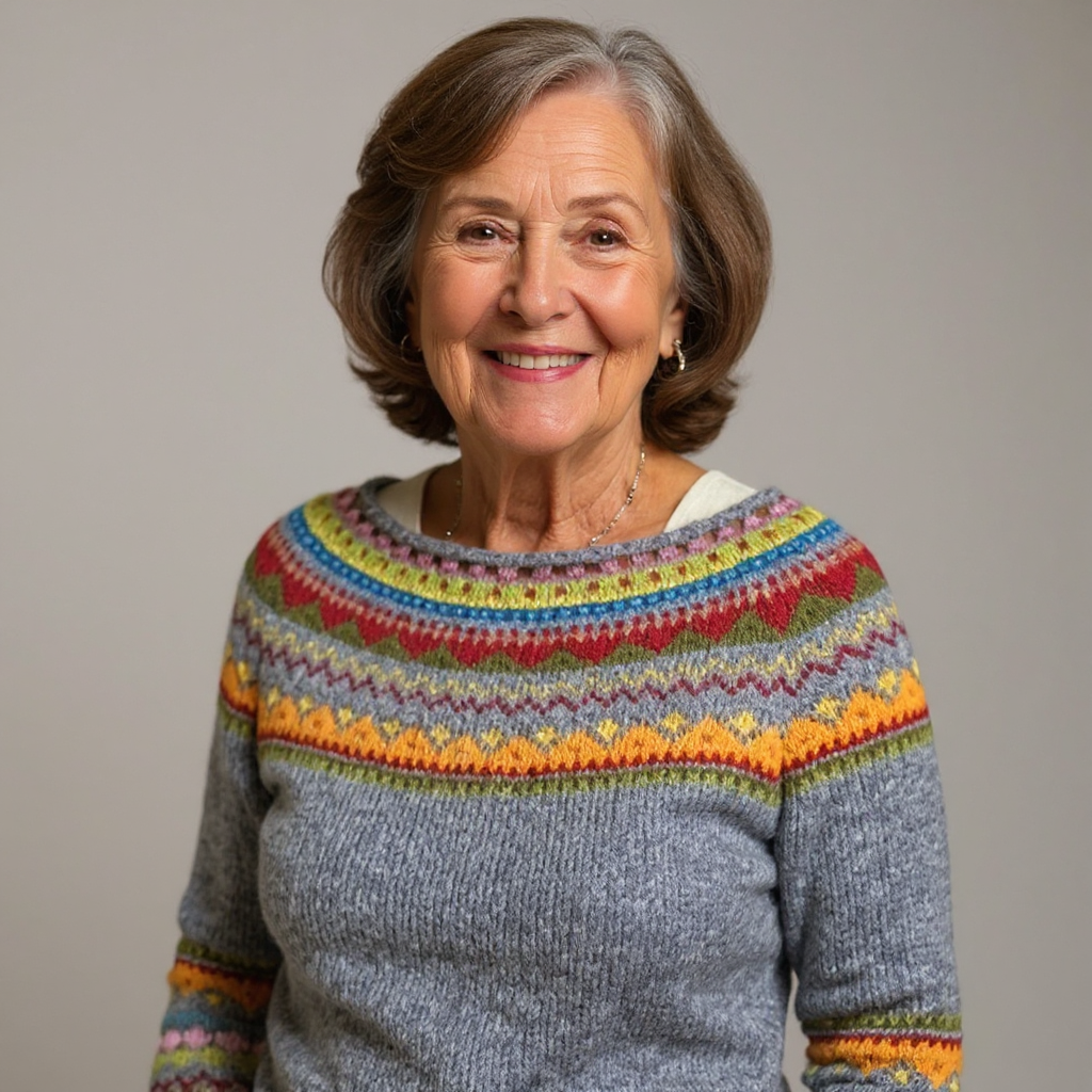 Bluszcz | Vintage Islandzki Sweter Wełniany