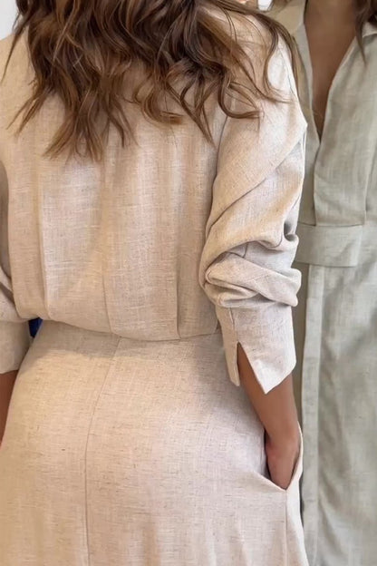 Tiana | Vestido maxi clásico con escote en V